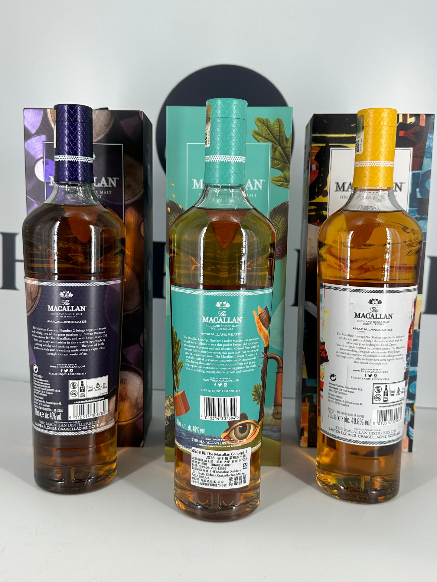Macallan Concept Number 1-3 Limited Edition - 3 bottles